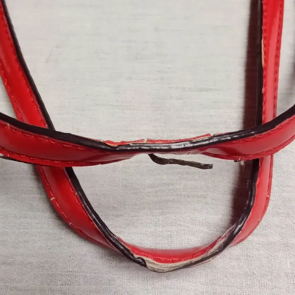 Coach Red and Black Floral Tote Bag - Picture 6 of 7